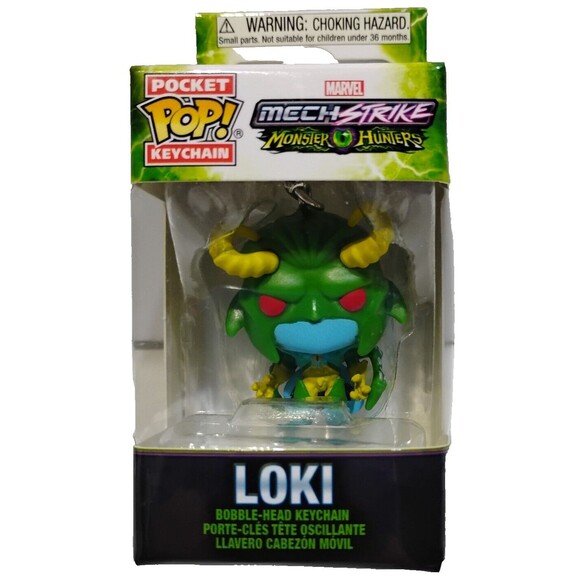 Loki Pocket Pop! Marvel Mech Strike Monster Hunters Keychain Funko - Picture 1 of 3